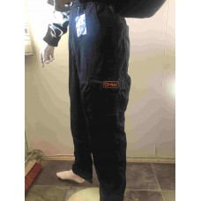 Bukse sort m/lomme for kneinnlegg